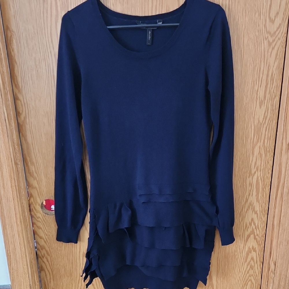 BCBGMaxAzria Midnight Blue Knit Top
